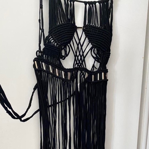 SOLD Long Fringe Festival Maxi Dress - Picture 2 of 5